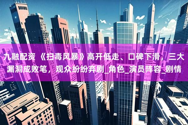 九融配资 《扫毒风暴》高开低走、口碑下滑，三大漏洞成败笔，观众纷纷弃剧_角色_演员阵容_剧情